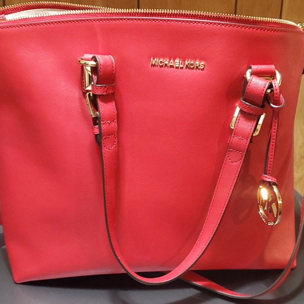 Large MK red tote
